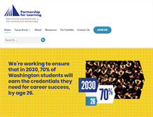 Tablet Screenshot of partnership4learning.org